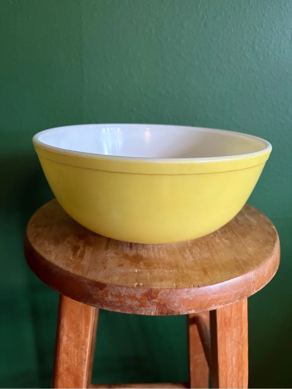 Vintage Pyrex 404 Nesting Bowl in Primary Yellow